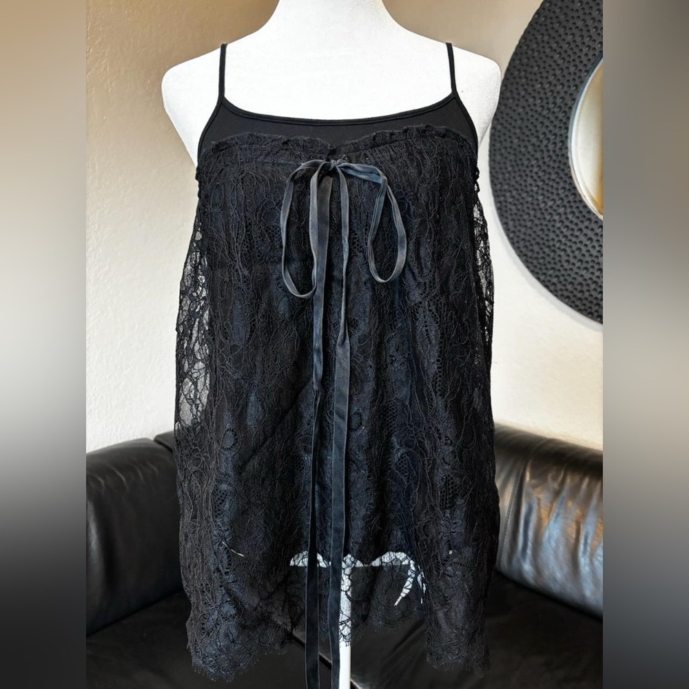 Velvet Brand Elegant Black Lace Women’s Camisole